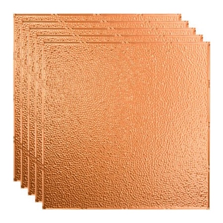 Acoustic Ceiling Products Fasade Border Fill - 23-3/4" x 23-3/4" PVC Lay In Tile in Polished Copper - PL5925 PL5925